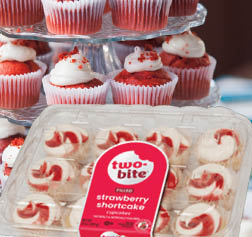 Two Bite Strawberry Cupcakes