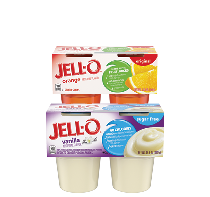 Jell‑O Pudding or Gelatin Cups