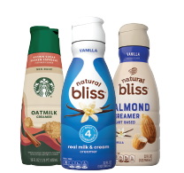 Coffee‑mate Natural Bliss or Starbucks Creamer