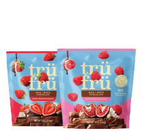 Tru Fru Chocolate Covered Frozen Raspberries or Strawberries