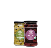 Divina Organic Pitted Kalamata or Green Pitted Olives