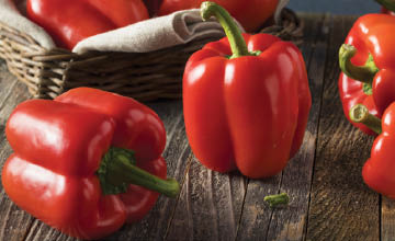Fresh Red Bell Peppers