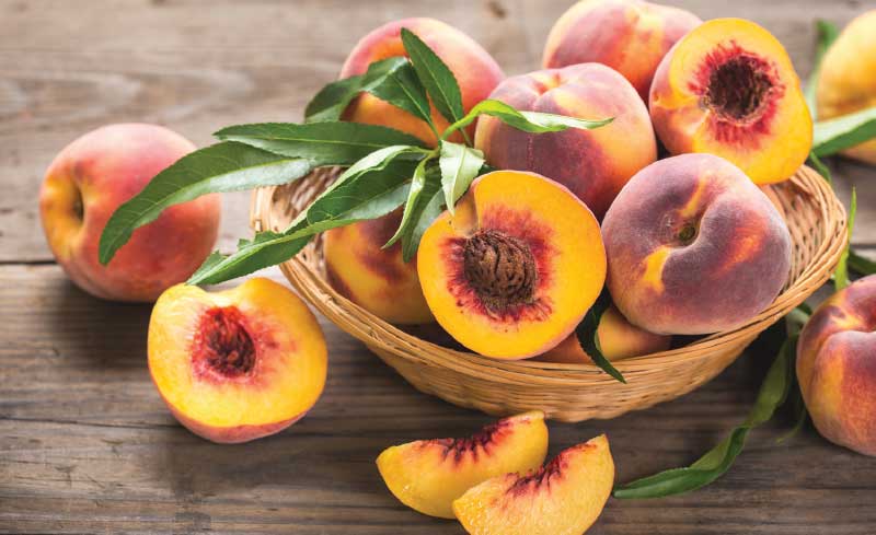 Organic Yellow Peaches