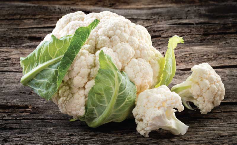 Fresh Heads of Cauliflower